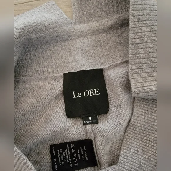 Le ORE Palermo Cashmere Wide Leg Pant Grey sz Small - Picture 7 of 7